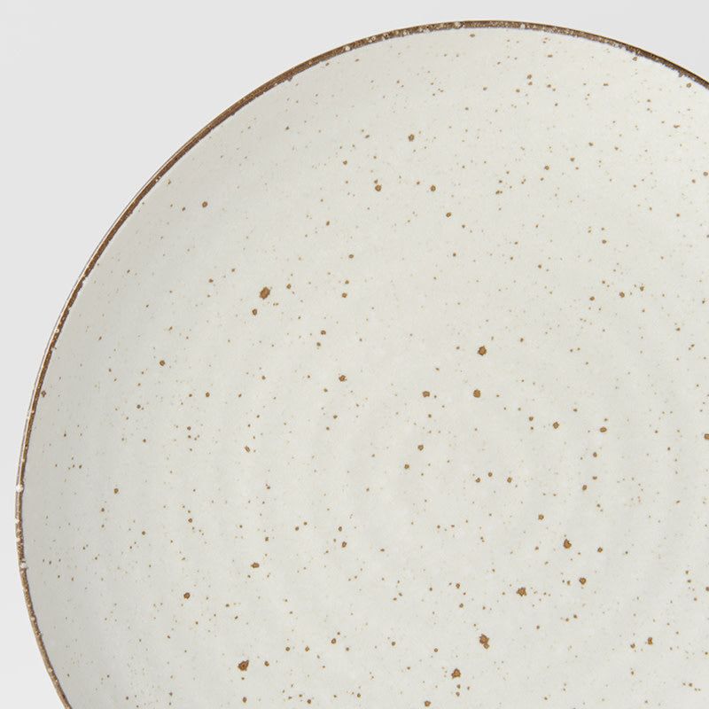 Dinner Plate Organic Shape 23cm Fleck Glaze V637-C1850