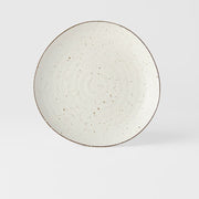 Dinner Plate Organic Shape 23cm Fleck Glaze V637-C1850