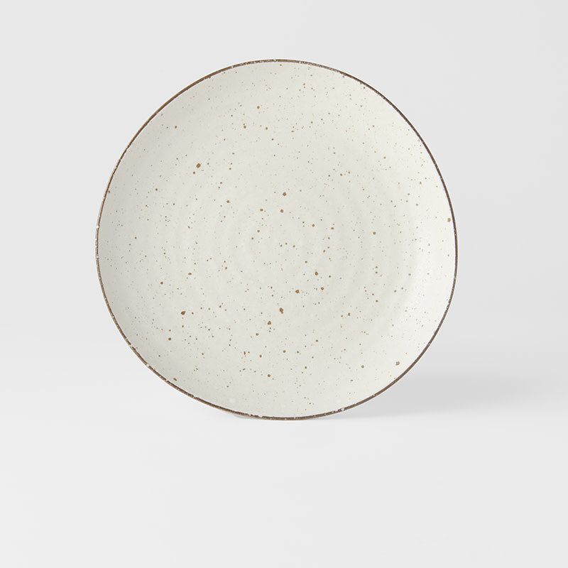 Dinner Plate Organic Shape 23cm Fleck Glaze V637-C1850