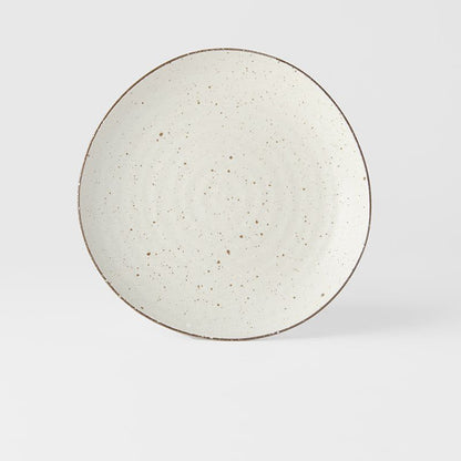 Dinner Plate Organic Shape 23cm Fleck Glaze V637-C1850