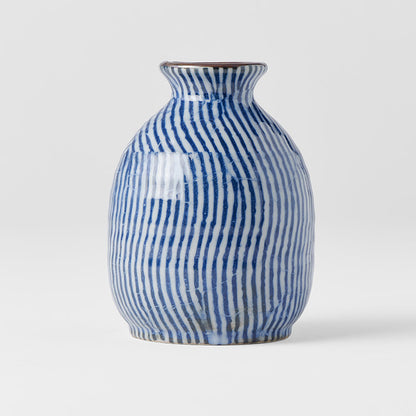 Sake Jug 8cm 300ml Wave Design V637-C1863