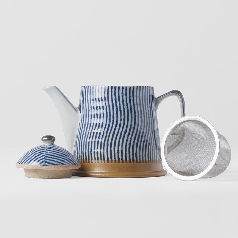 Teapot 400ml Wavy Line Design V637-C1866