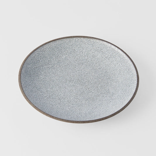 Dinner Plate 25cm Crazed Grey Glaze V637-C1914