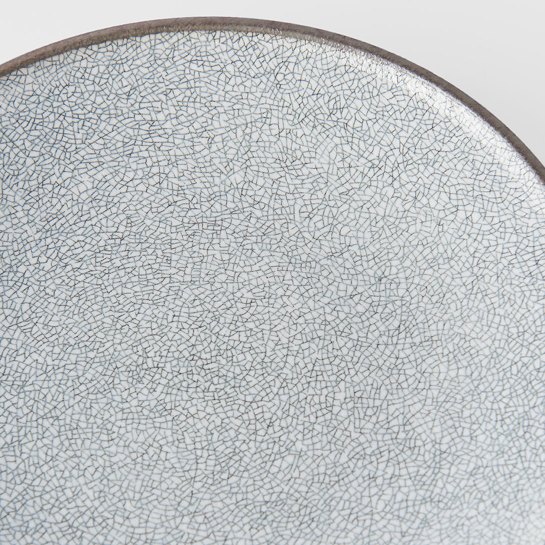 Dinner Plate 25cm Crazed Grey Glaze V637-C1914