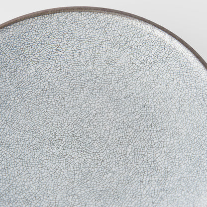 Dinner Plate 25cm Crazed Grey Glaze V637-C1914
