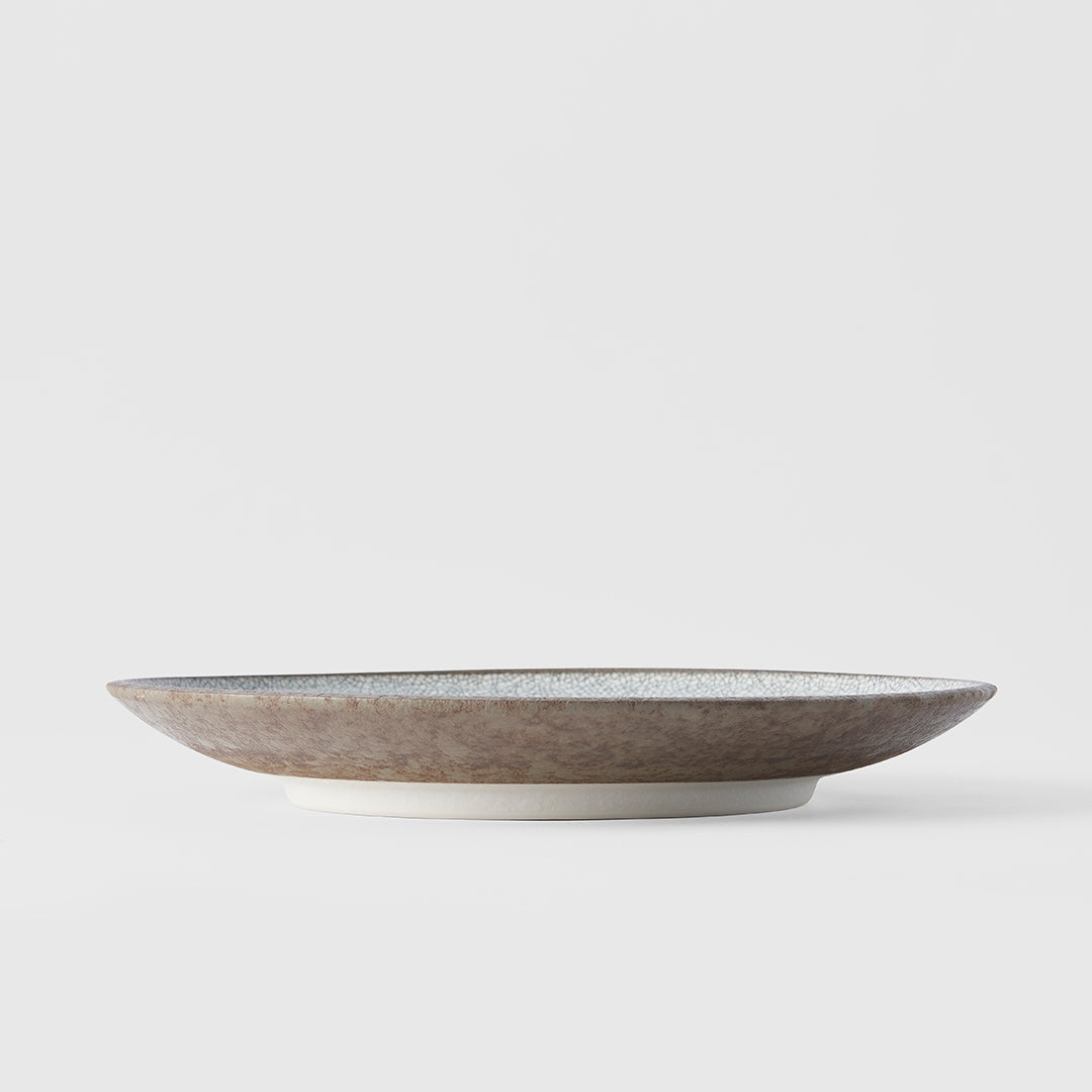 Dinner Plate 25cm Crazed Grey Glaze V637-C1914