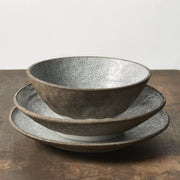 Udon Bowl 19.5cm Crazed Grey V637-C1918