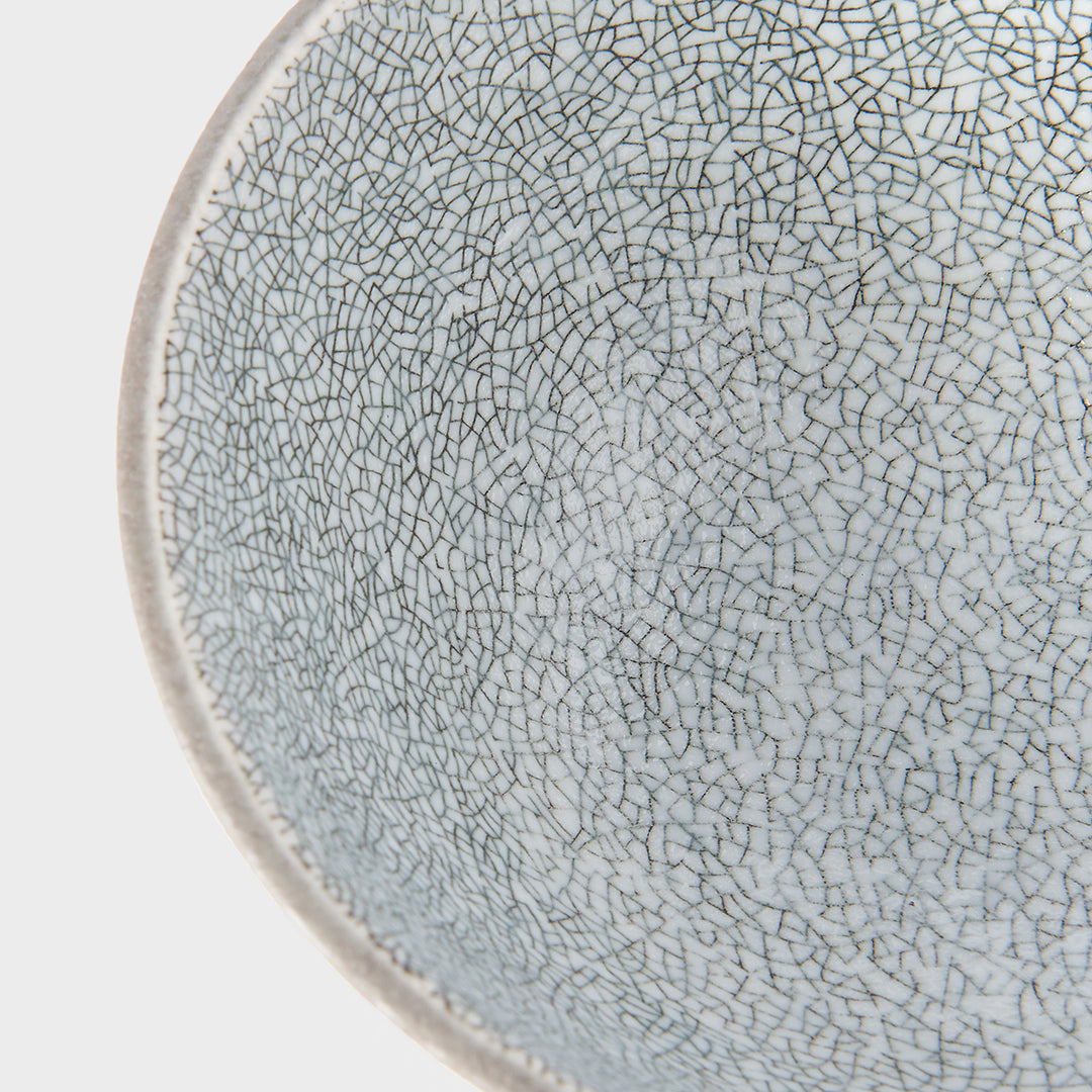 Bowl 15cm Crazed Grey Glaze V637-C1919