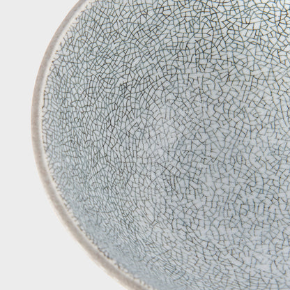 Bowl 15cm Crazed Grey Glaze V637-C1919