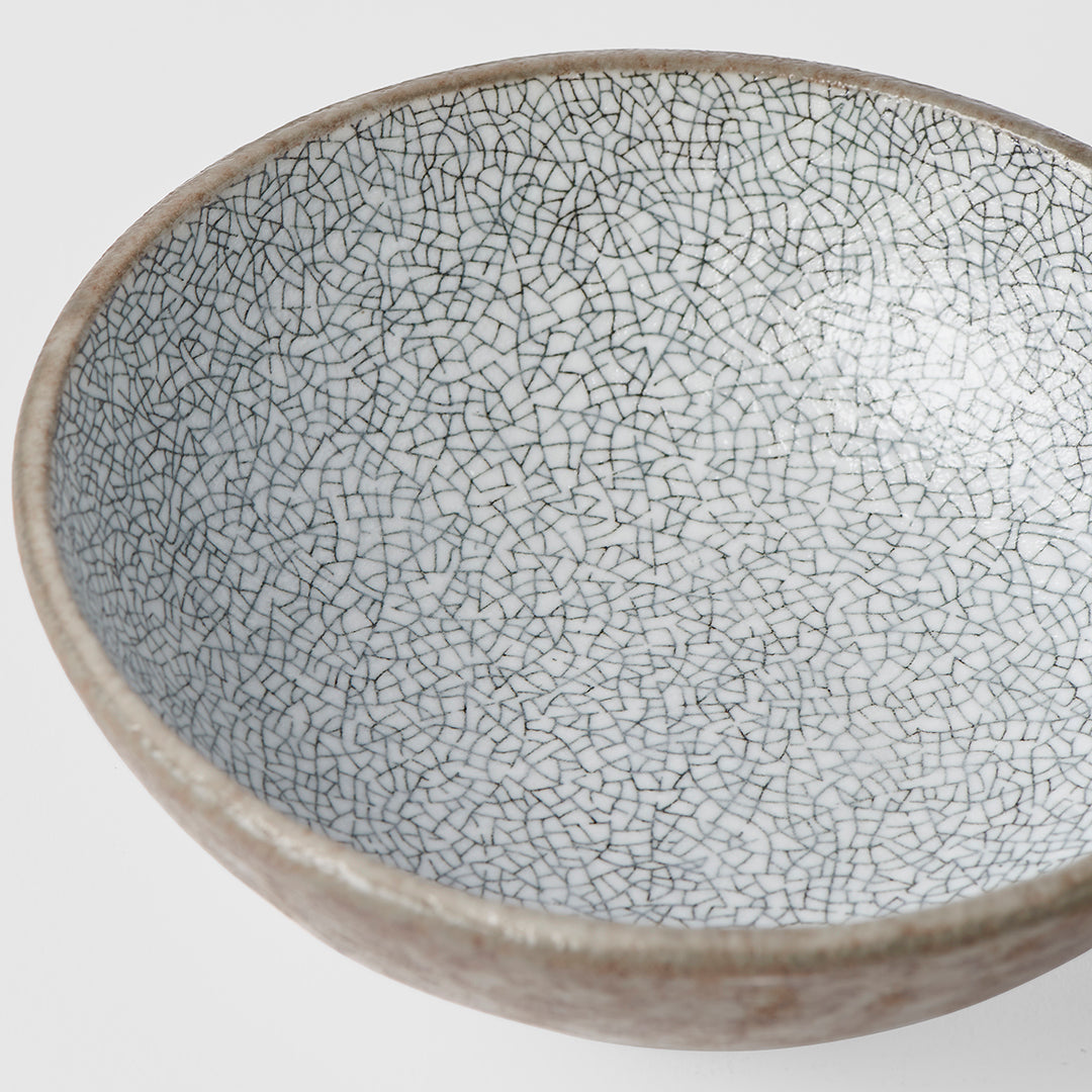 Tapas Bowl 13cm Crazed Grey Glaze V637-C1920