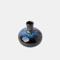 Vase Small Blue On Black Bulb V637-C2087H