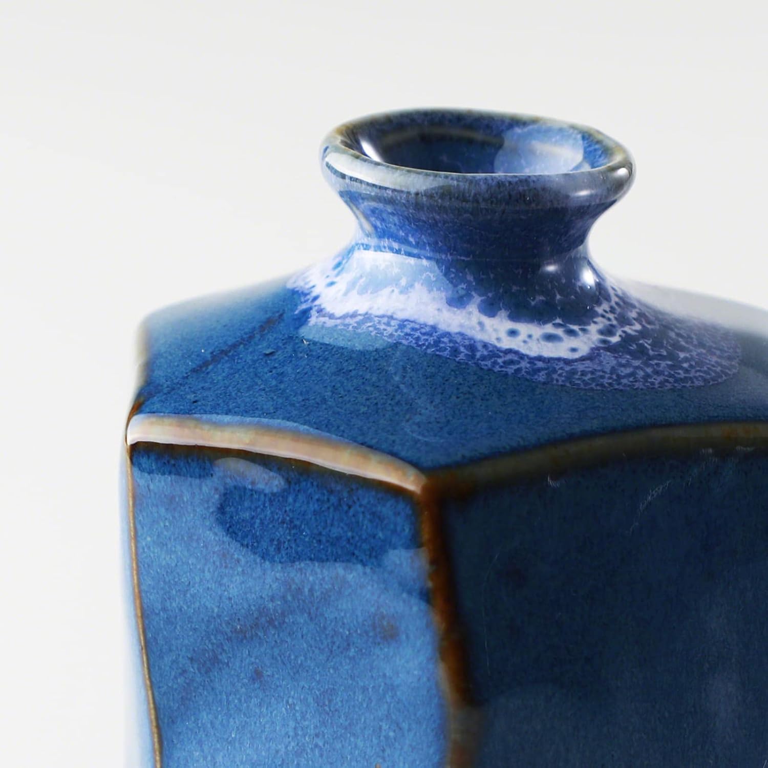 Vase Small Blue Hexagon V637-C2087P