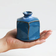 Vase Small Blue Hexagon V637-C2087P