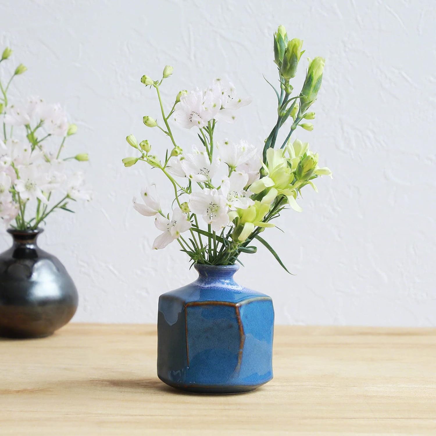 Vase Small Blue Hexagon V637-C2087P