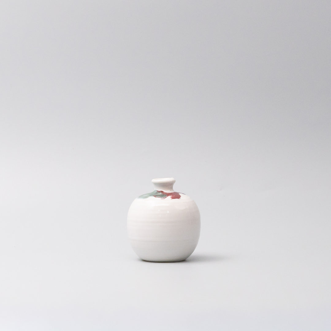 Vase Small Tricolor White Round V637-C2087TW