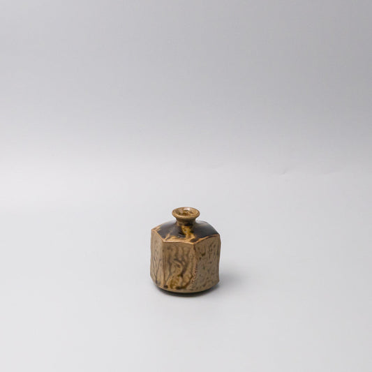 Vase Small Earth Tone Hexagon V637-C2087Y