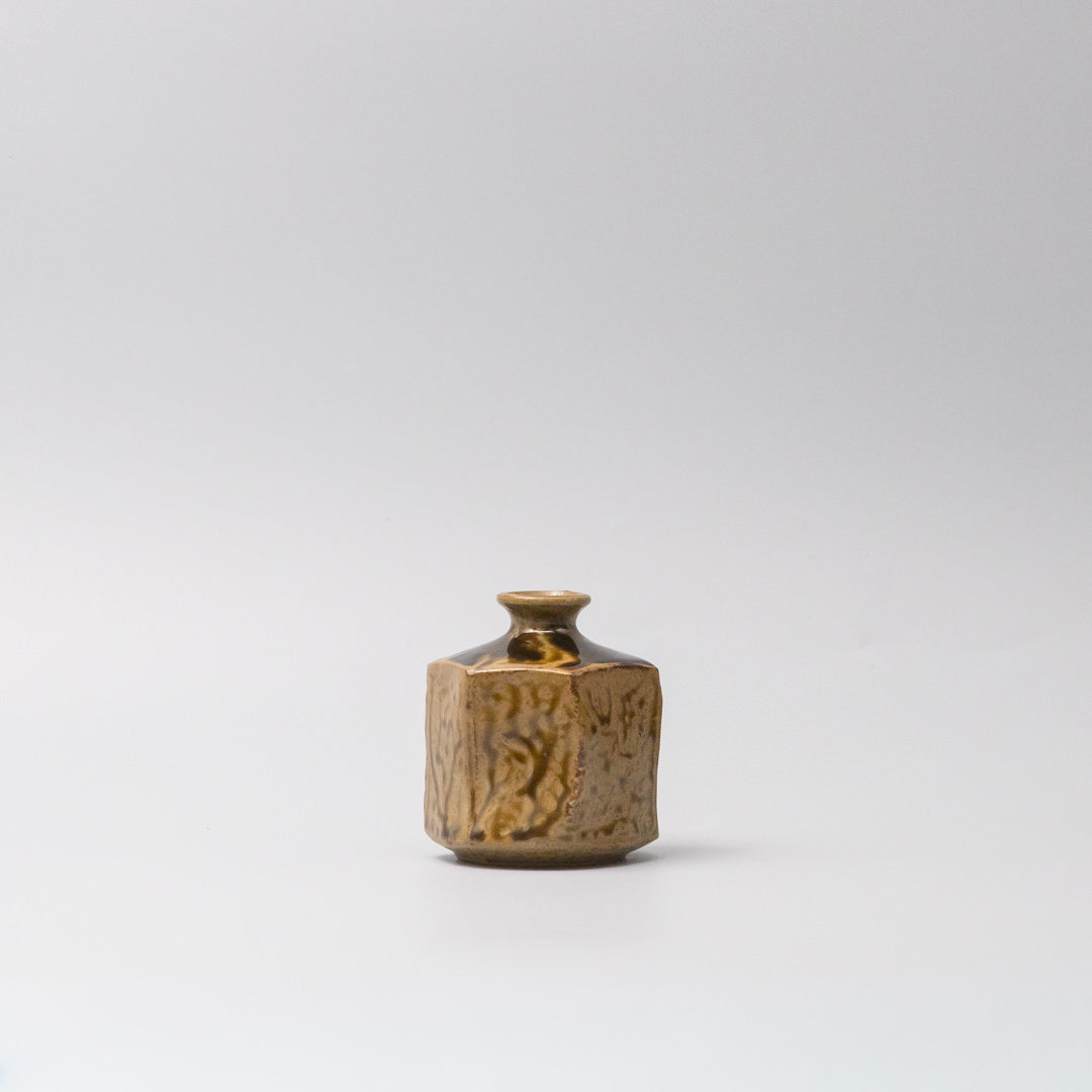 Vase Small Earth Tone Hexagon V637-C2087Y