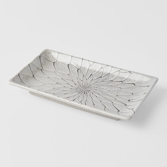 Sushi Plate 22cm Grey Net Design V637-C2143