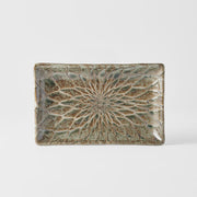 Sushi Plate 22cm Forest Green Net Design V637-C2144