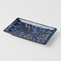 Sushi Plate 22cm Deep Blue Net Design V637-C2145