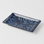 Sushi Plate 22cm Deep Blue Net Design V637-C2145