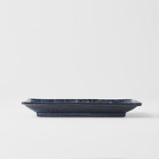 Sushi Plate 22cm Deep Blue Net Design V637-C2145