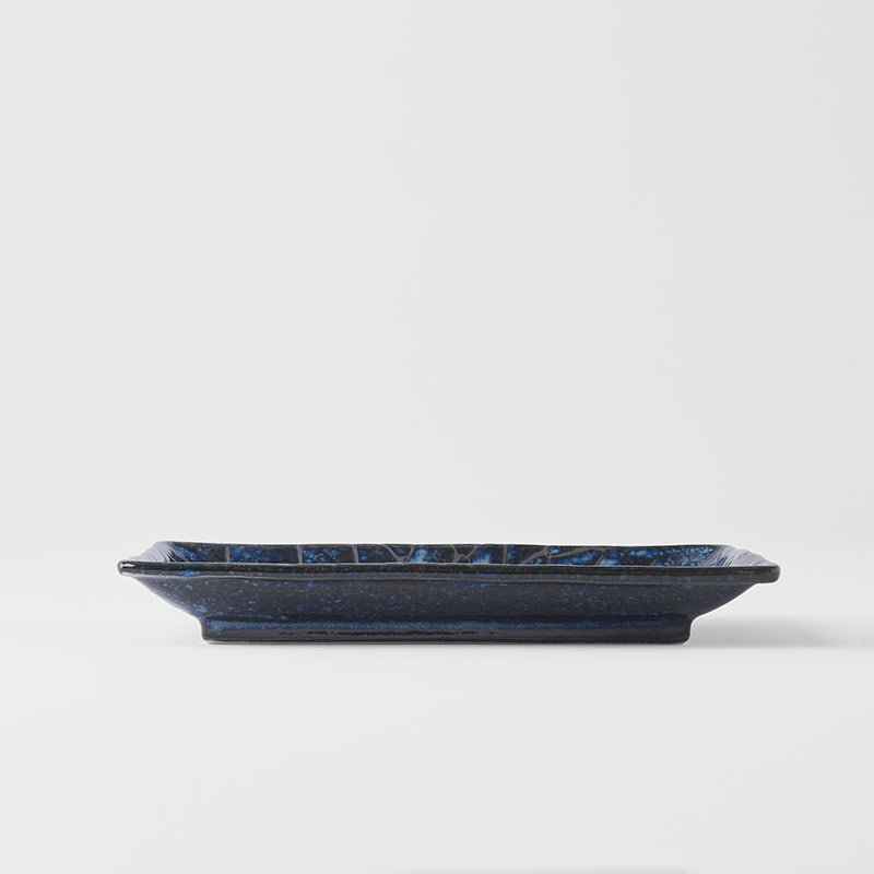 Sushi Plate 22cm Deep Blue Net Design V637-C2145