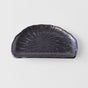 Plate D Shaped 21cm Charcoal Net Design V637-C2148