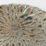 Plate D Shaped 21cm Moss Net Design V637-C2150