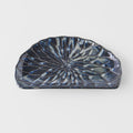 Plate D Shaped 21cm Indigo Blue Design V637-C2151