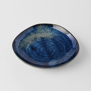 Tapas Plate Organic Shape 16.5cm Kanso Indigo Blue Glaze V637-C2155