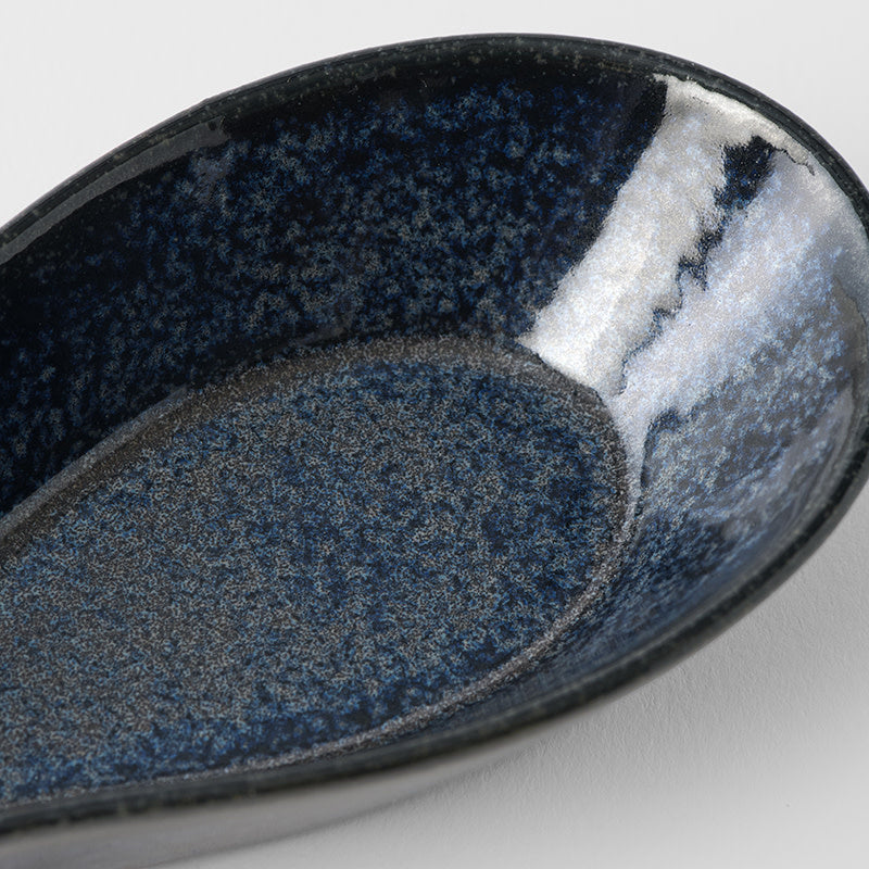 Spoon Rest Ramen Kanso Indigo Blue Glaze V637-C2159