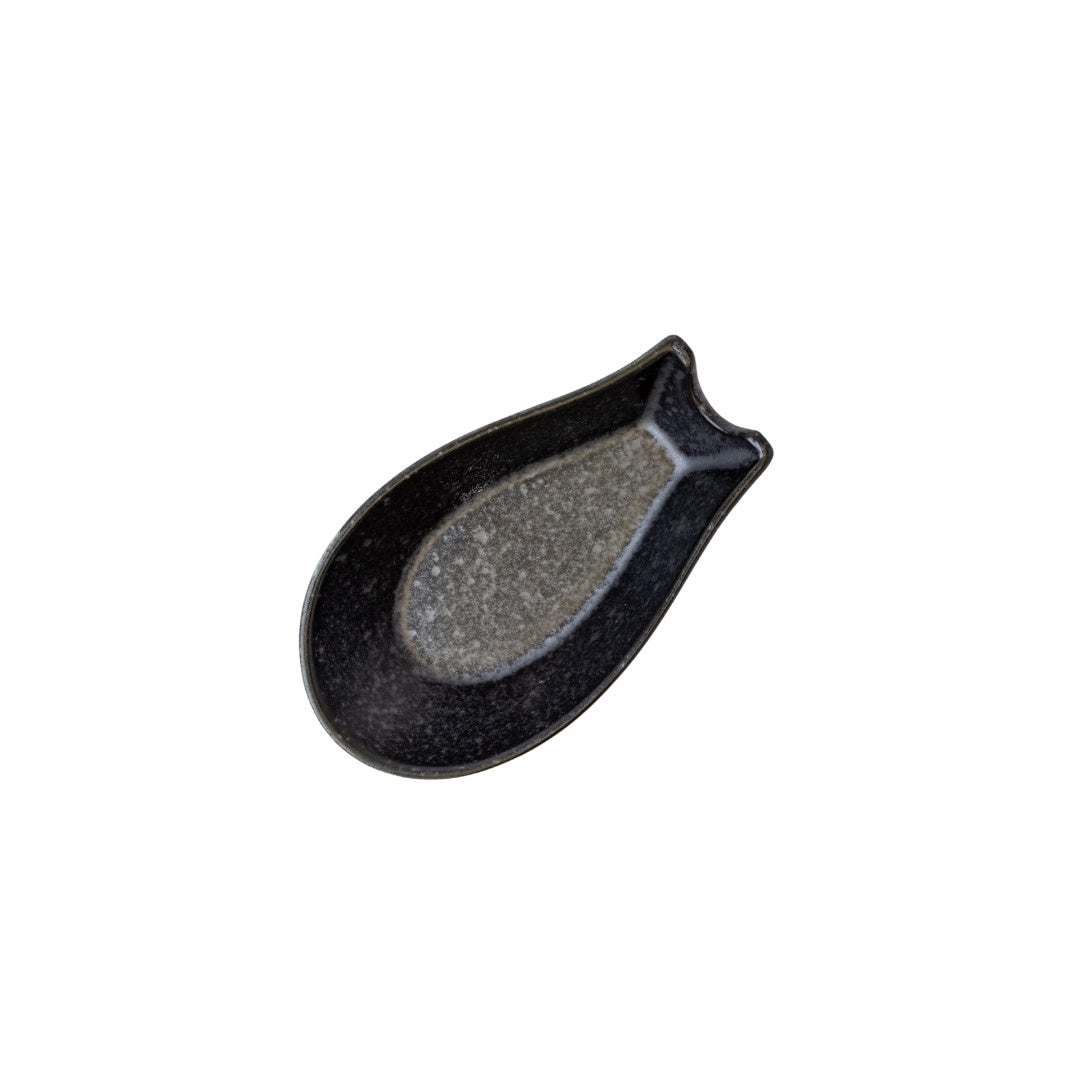 Spoon Rest Ramen Kanso Matte Black Glaze V637-C2160