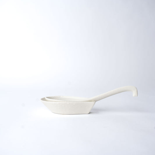 Spoon Rest Ramen Kanso Soft White Glaze V637-C2161