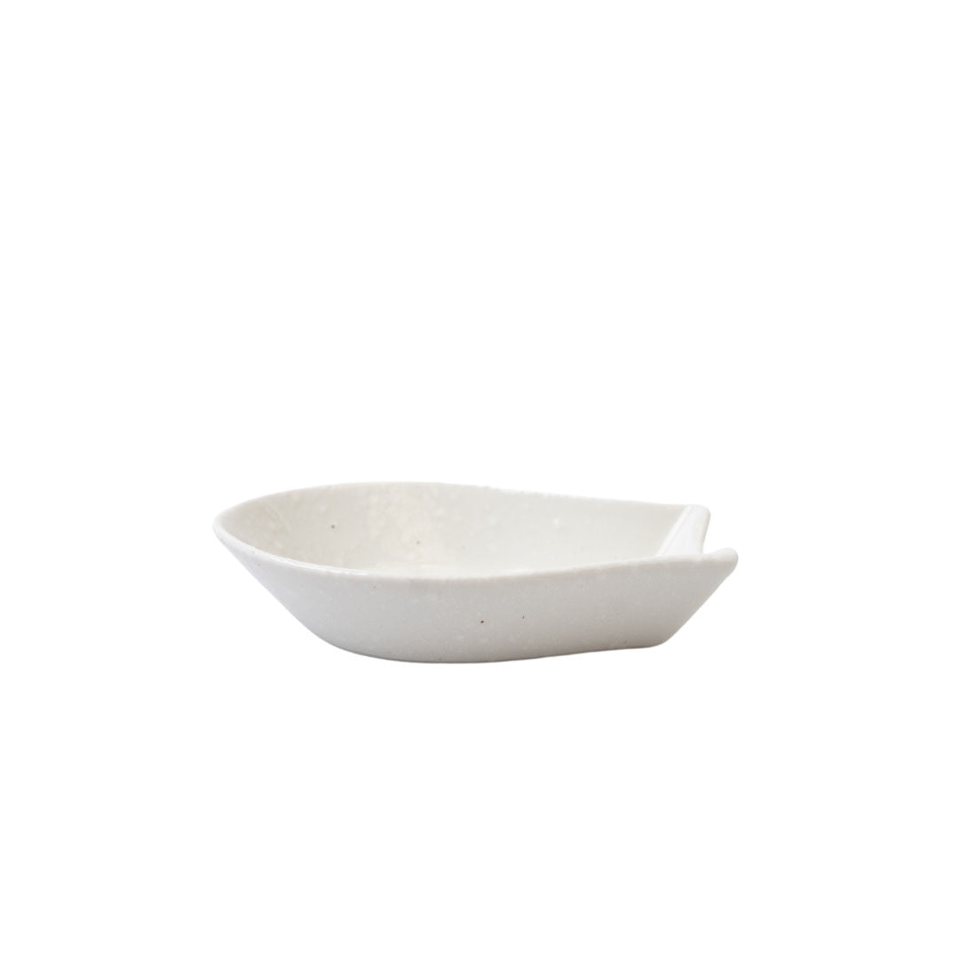 Spoon Rest Kanso Small Soft White Glaze V637-C2164