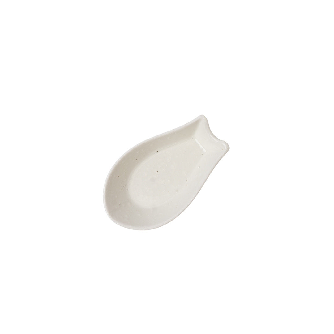 Spoon Rest Kanso Small Soft White Glaze V637-C2164