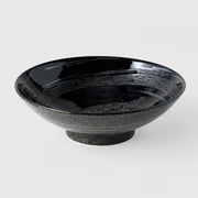 Ramen Bowl 24.5cm Gunmetal Swirl Glaze V637-C2221