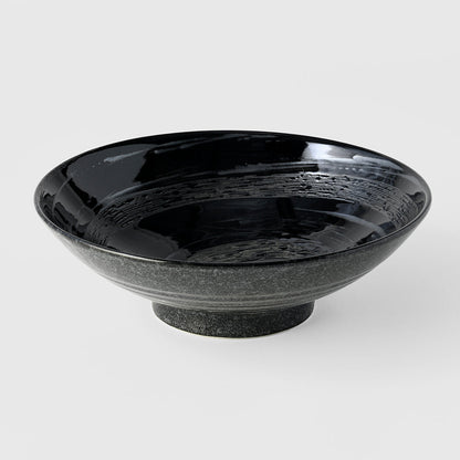 Ramen Bowl 24.5cm Gunmetal Swirl Glaze V637-C2221