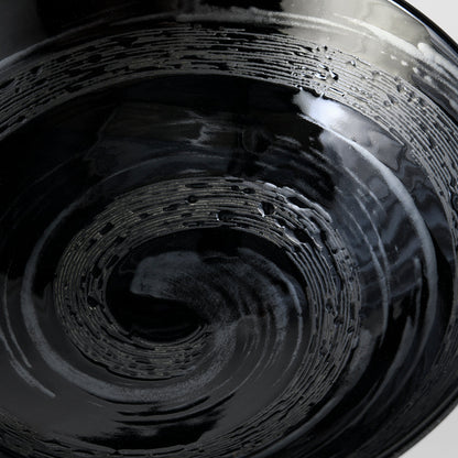 Ramen Bowl 24.5cm Gunmetal Swirl Glaze V637-C2221