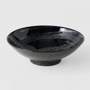 Ramen Bowl 24.5cm Gunmetal Swirl Glaze V637-C2221