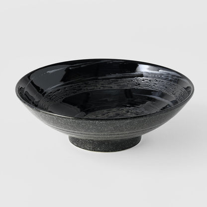 Ramen Bowl 24.5cm Gunmetal Swirl Glaze V637-C2221