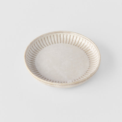 Sauce Dish 9cm Ridged Alabaster Glaze V637-C2259