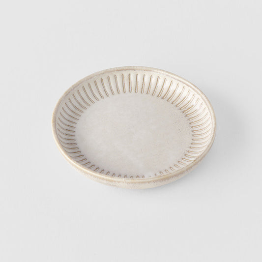 Sauce Dish 9cm Ridged Alabaster Glaze V637-C2259