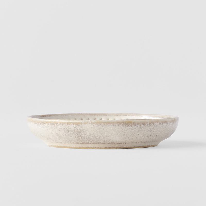 Sauce Dish 9cm Ridged Alabaster Glaze V637-C2259