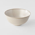 Bowl 16cm Ridged Alabaster Glaze V637-C2260