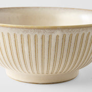 Udon Bowl 18cm Ridged Alabaster Glaze V637-C2261