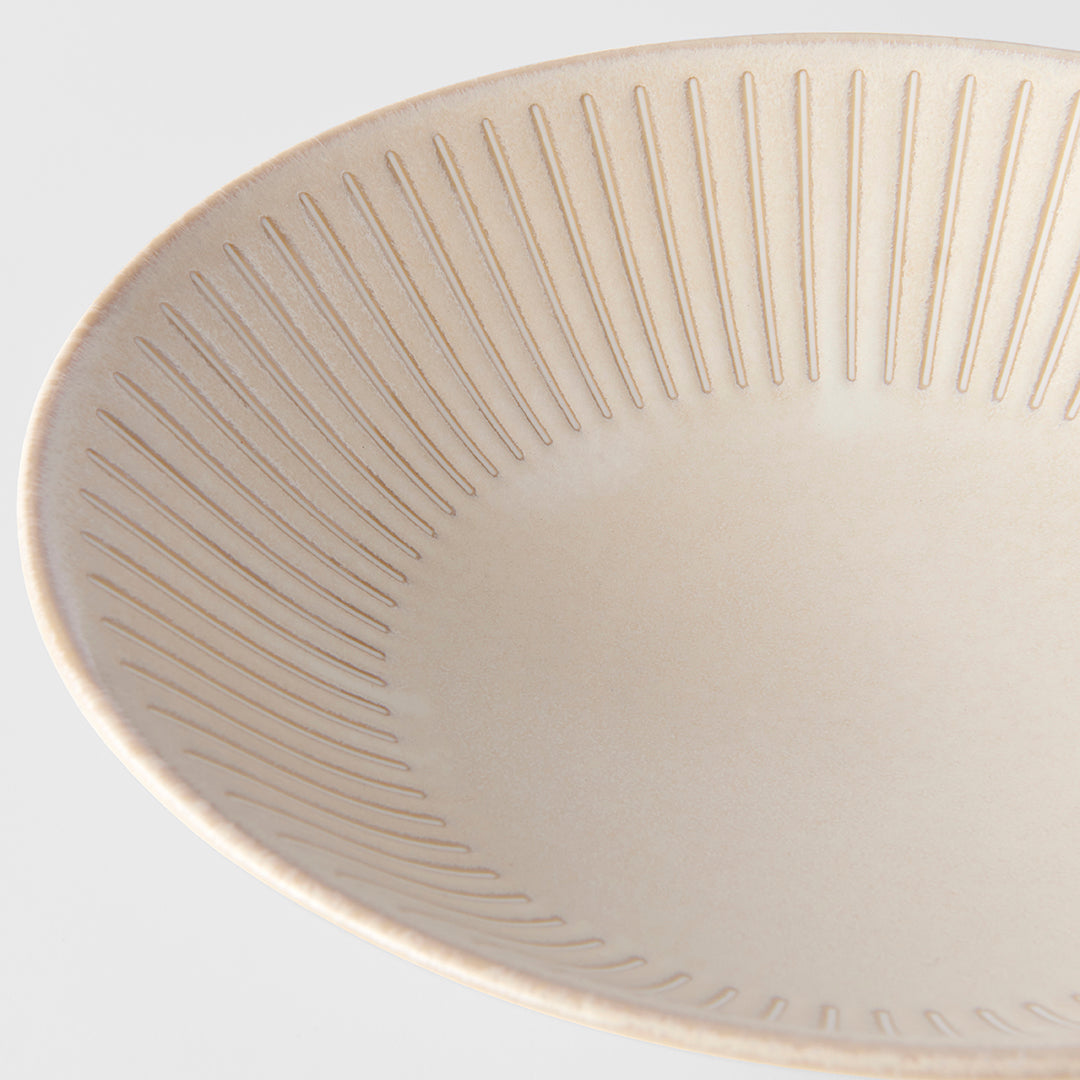Ramen Bowl 25cm Ridged Alabaster Glaze V637-C2262