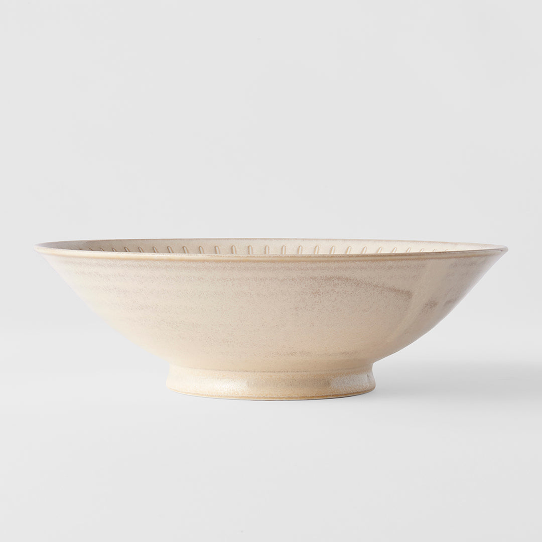 Ramen Bowl 25cm Ridged Alabaster Glaze V637-C2262