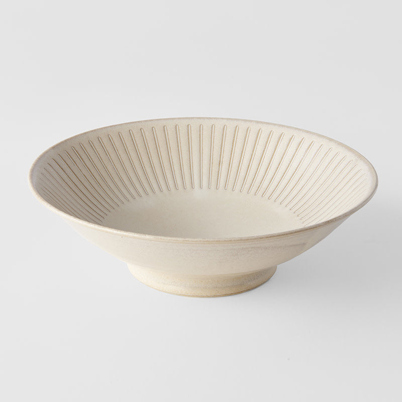 Ramen Bowl 25cm Ridged Alabaster Glaze V637-C2262