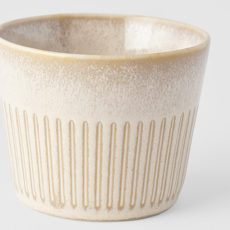 Cup Soba 175ml Ridged Alabaster Glaze V637-C2266